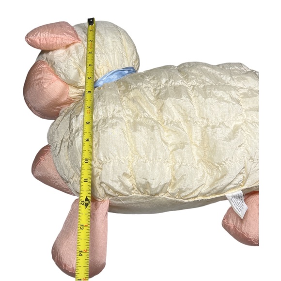 MOON BEAM KOREA LAMB SHEEP PUFFY PARACHUTE NYLON PLUSH BLUE POLKA DOT RIBBON - Picture 8 of 8